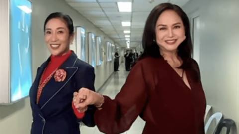 Charo Santos and Annette Gozon do the 'Dollar Signs' trend